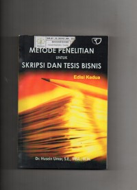 Image of Metode Penelitian untuk Skripsi dan Tesis Bisnis